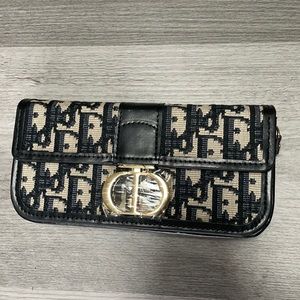 Dior inspired phone case purse